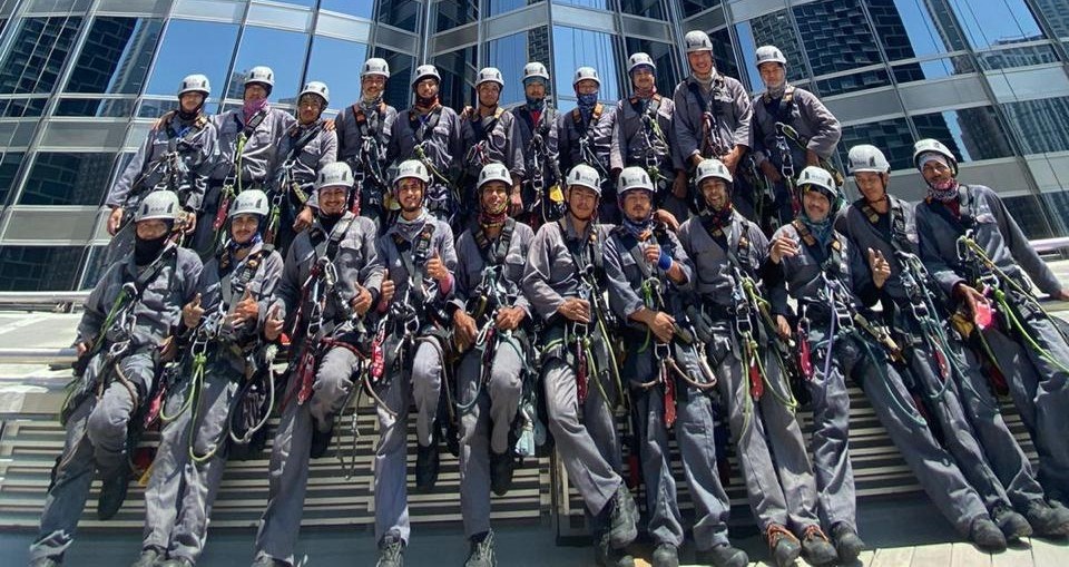 Burj khalifa Cleaning Team | Spider Access | Dubai